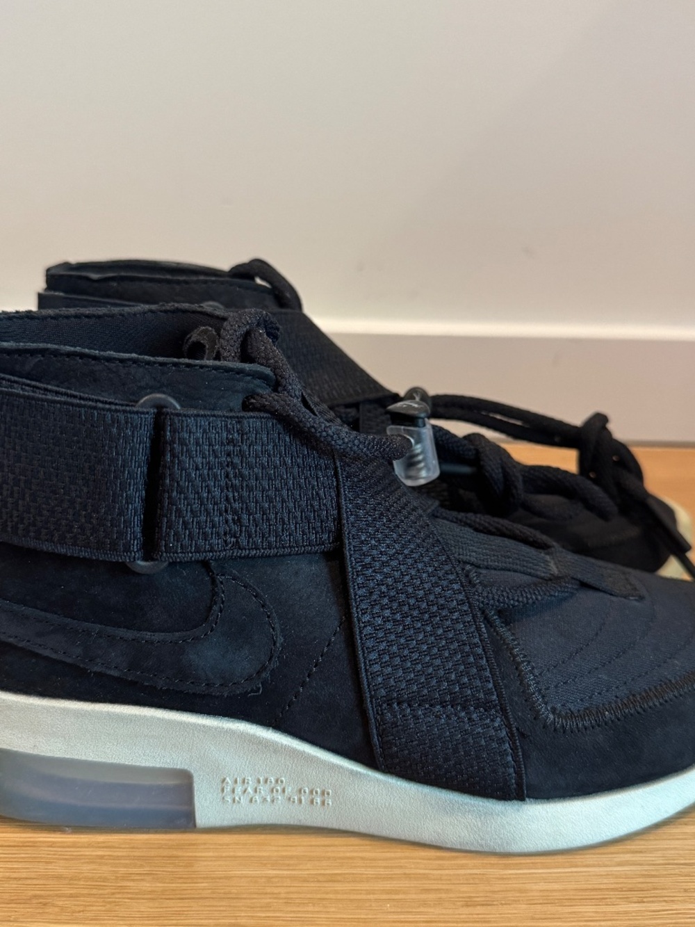 Nike Air Fear Of God 1 Sneakers, Black/black-fossil, M 4 / W 5.5